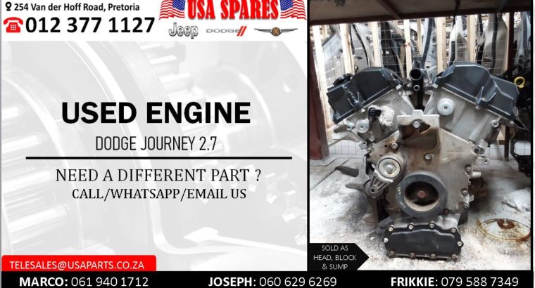 DODGE JOURNEY 2.7 USED PETROL ENGINE
