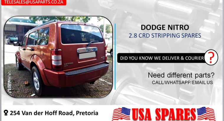 DODGE NITRO 2.8 STRIPPING FOR USED SPARES/PARTS