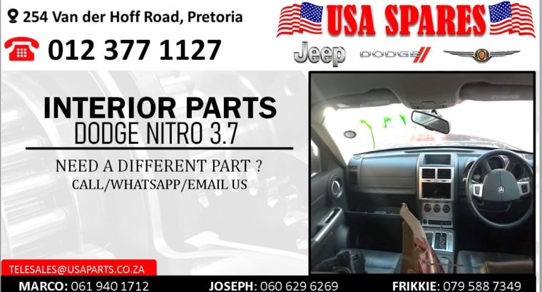 DODGE NITRO 3.7 NEW & USED INTERIOR SPARES/PARTS