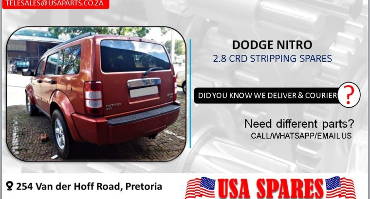 DODGE NITRO 2.8 2008 STRIPPING FOR SPARES