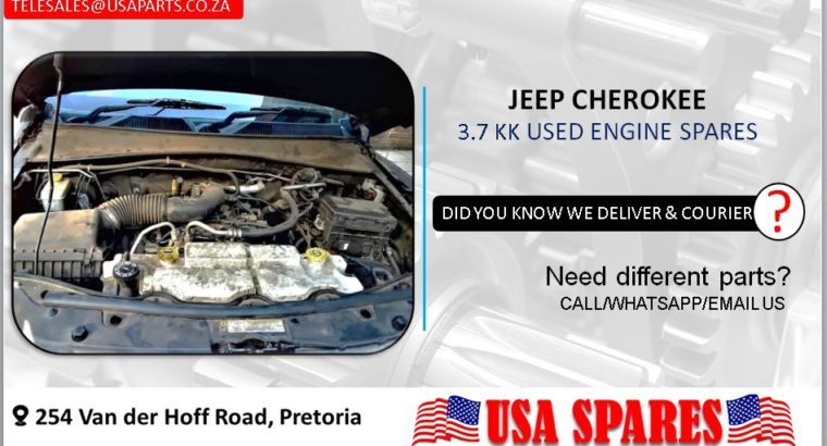 JEEP CHEROKEE 3.7 KK USED ENGINE SPARES/PARTS