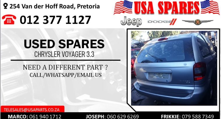 CHRYSLER VOYAGER 3.3 USED SPARES/PARTS