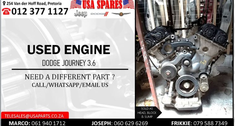 DODGE JOURNEY 3.6 USED PETROL ENGINE