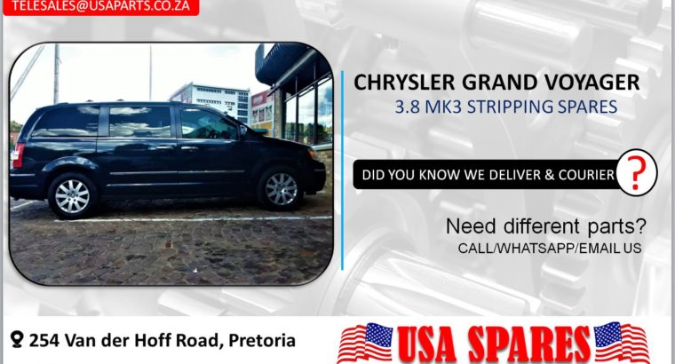 CHRYSLER GRAND VOYAGER 3.8 STRIPPING FOR USED SPARES/PARTS