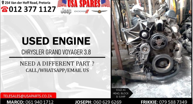 CHRYSLER GRAND VOYAGER 3.8 USED PETROL ENGINE