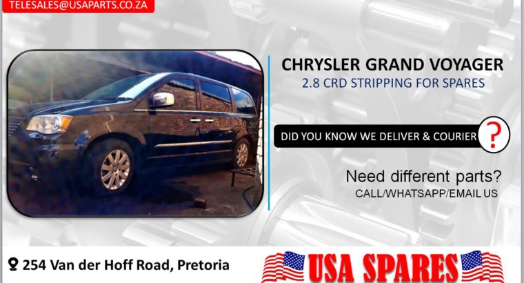 CHRYSLER GRAND VOYAGER 2.8 STRIPPING FOR USED SPARES/PARTS