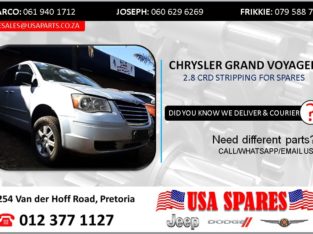 CHRYSLER GRAND VOYAGER 2.8 2014 STRIPPING FOR SPARES