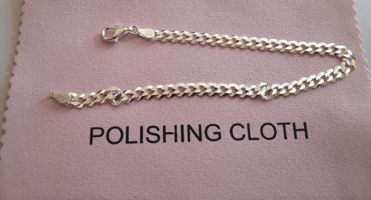 20cm sterling silver male bracelet