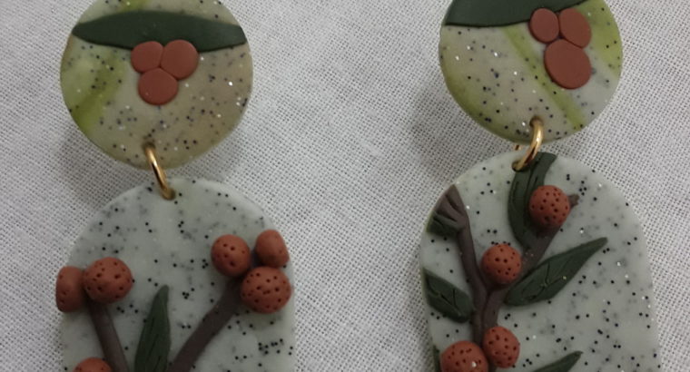 Polymer clay earrings