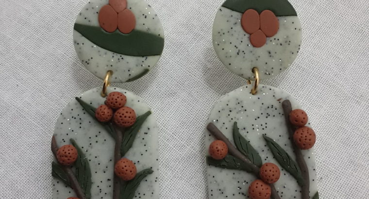 Polymer clay earrings