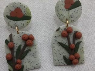 Polymer clay earrings