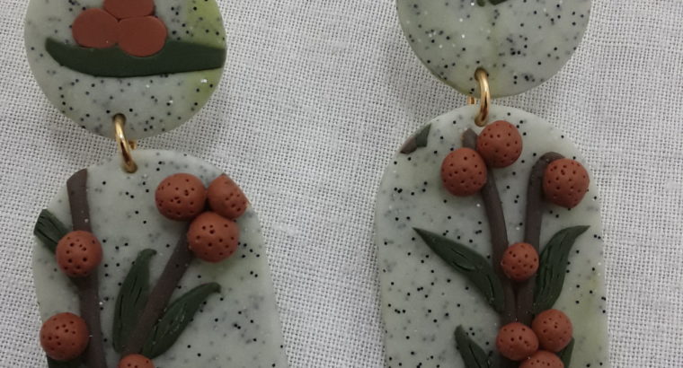 Polymer clay earrings