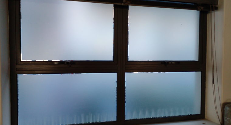 Sandblast vinyl & window tinting laminates
