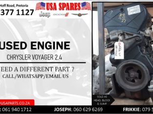 CHRYSLER VOYAGER 2.4 USED PETROL ENGINE