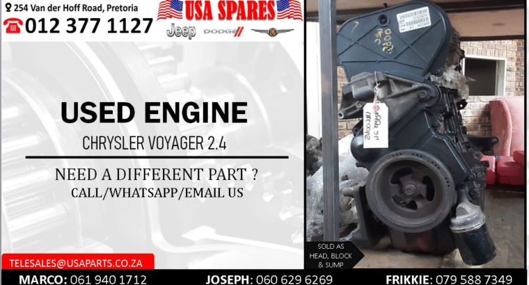 CHRYSLER VOYAGER 2.4 USED PETROL ENGINE