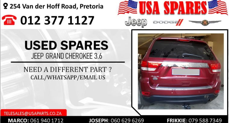 JEEP GRAND CHEROKEE 3.6 USED SPARES/PARTS