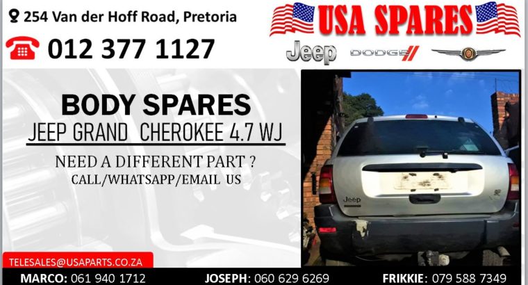 JEEP GRAND CHEROKEE 2.7/4.7 1999-04 BODY SPARES/PARTS