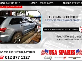 JEEP GRAND CHEROKEE 3.0 CRD STRIPPING FOR USED SPARES/PARTS