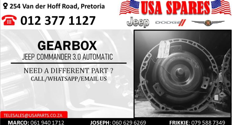 JEEP COMMANDER 3.0 AUTOMATIC USED GEARBOX
