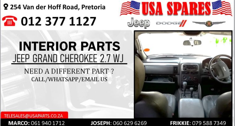 JEEP GRAND CHEROKEE 2.7 WJ NEW & USED INTERIOR SPARES/PARTS