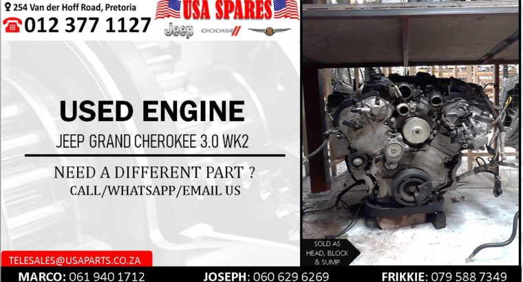 JEEP GRAND CHEROKEE 3.0 WK2 USED PETROL ENGINE