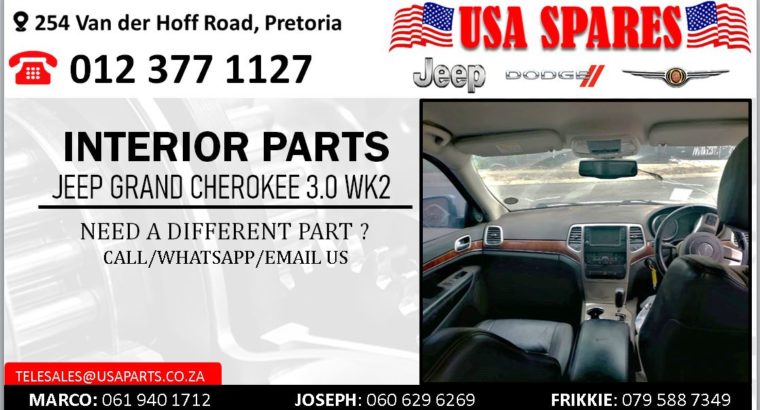 JEEP GRAND CHEROKEE 3.0 WK2 NEW & USED INTERIOR SPARES/PARTS