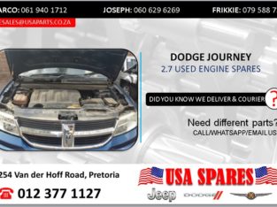 DODGE JOURNEY 2.7 USED ENGINE SPARES/PARTS