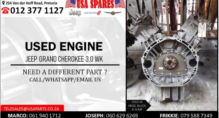 JEEP GRAND CHEROKEE 3.0 WK USED PETROL ENGINE