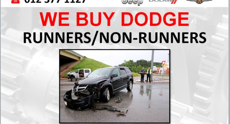 WE BUY DODGE RUNNERS & NON RUNNERS FOR PARTS