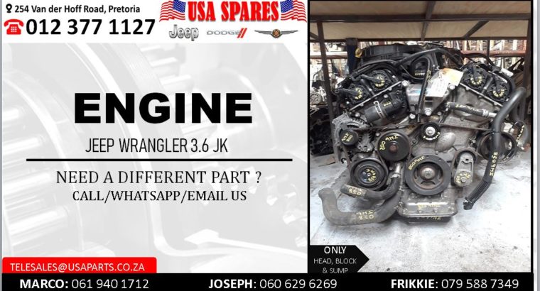 JEEP WRANGLER 3.6 JK ENGINE FOR SALE