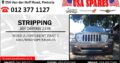 STRIPPING JEEP CHEROKEE 2.8 KK FOR USED SPARE PARTS