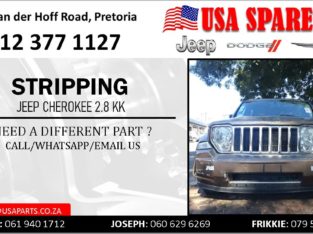STRIPPING JEEP CHEROKEE 2.8 KK FOR USED SPARE PARTS