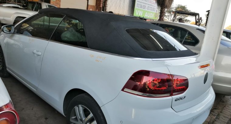 VW GOLF 6 CAB 1.4 2012 STRIPPING FOR USED SPARES