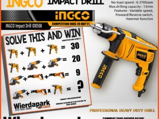 Solve & stand a chance to WIN a INGCO Impact Drill at Wierdapark