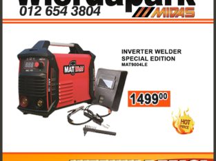 Inverter Welder Special Edition ONLY R1499 at Wierdapark Midas!