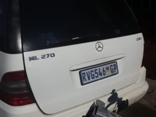 MERCEDES ML27C CDI STRIPPING FOR SPARES