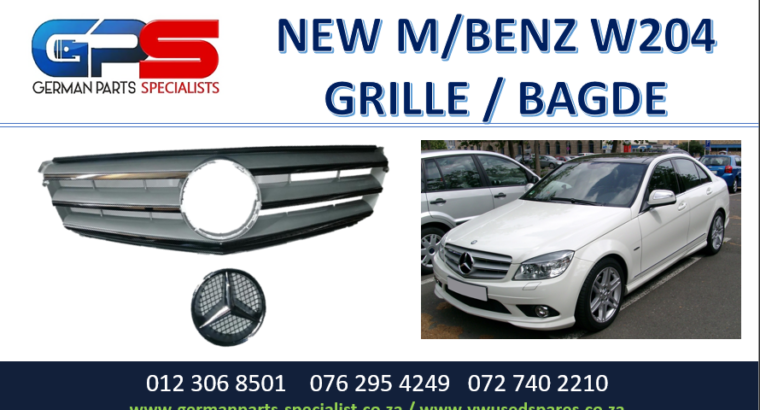MERCEDES BENZ W204 GRILLE/BADGE FOR SALE