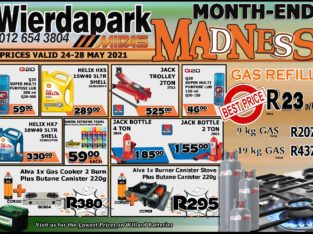 Month-End Madness at Wierdapark Midas!