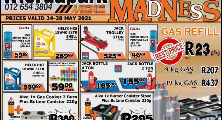 Month-End Madness at Wierdapark Midas!