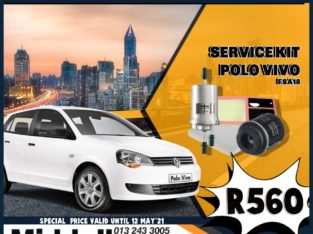 Service Kit Polo Vivo ONLY R560 at Middelburg Midas -Sparesworld!
