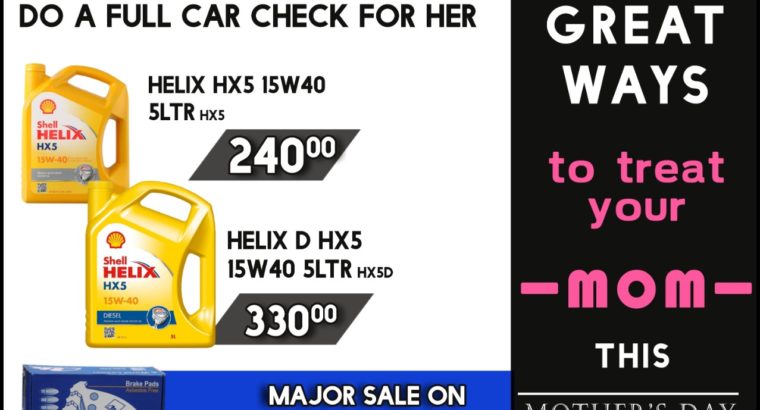 Great ways to Treat your Mom this Mother’s Day at Mhluzi Spares!