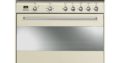 Smeg 90cm 5 Burner Cream Gas/Electric Stove – SSA91MAP9