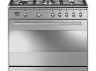 Smeg 90cm 5 Burner Stainless Steel Gas/Electric Stove – SSA91MAX9