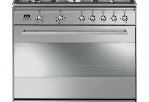 Smeg 90cm 5 Burner Stainless Steel Gas/Electric Stove – SSA91MAX9