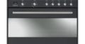 Smeg 90cm 5 Burner Black Gas/Electric Anthracite Cooker – SSA91MA