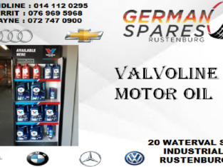 VALVOLINE MOTOR OIL FOR SALE