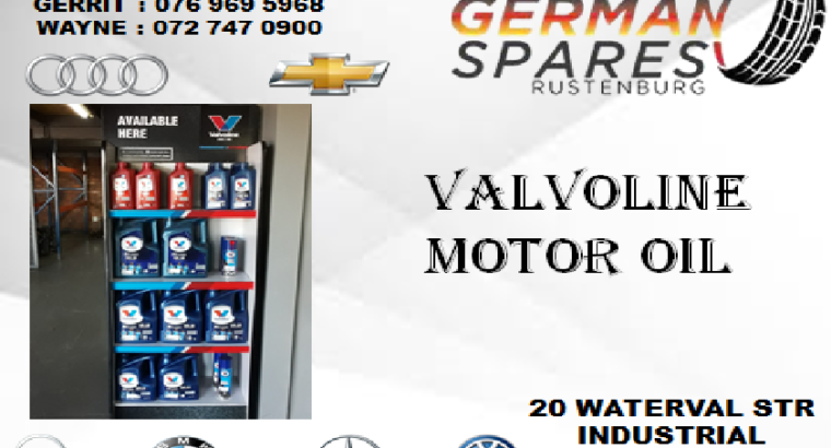 VALVOLINE MOTOR OIL FOR SALE