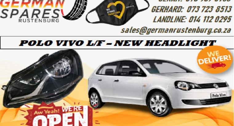 VW POLO VIVO HEADLIGHT FOR SALE