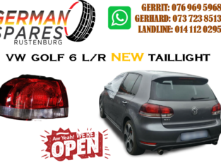 VW GOLF 6 L/R TAILLIGHT FOR SALE