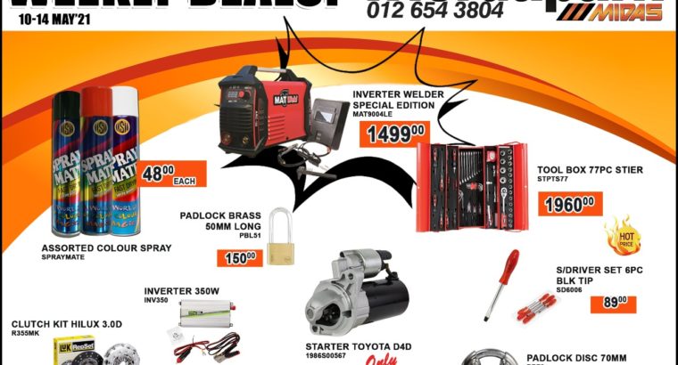 Weekly Deals now on at Wierdapark Midas!